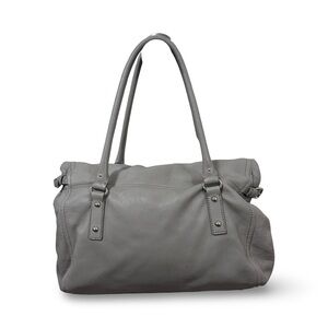 Kate spade cobble hill Leslie satchel bag leather gray EUC